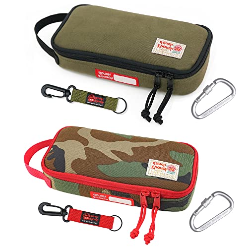 Rough Eough Small Canvas Tool Bag Utility Zipper Pouches with Handle