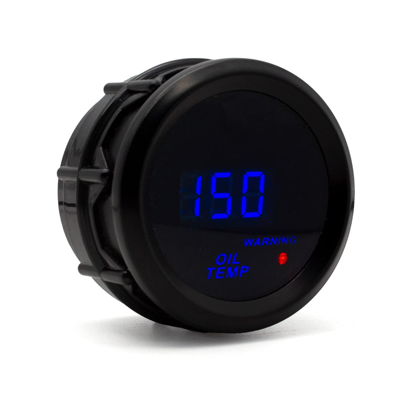 Oil Temperature Gauge 40~150℃ Car Digital Gauge 52mm Blue LED Automobile Meter… Oil Temp Gauge