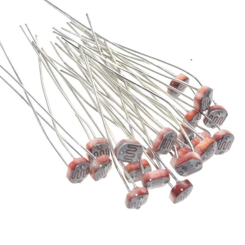 Hailege 100pcs 5528 Photoresistor Photosensitive Resistor Light Dependent Resistor 5mm 5528 Photoresistor