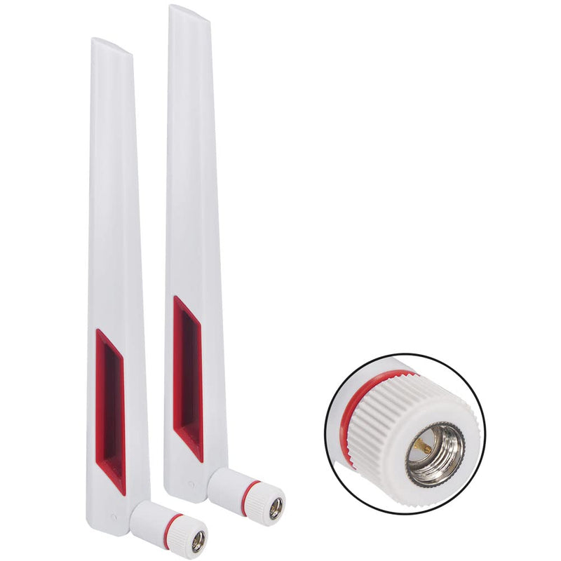 Onelinkmore Dual Band WiFi Antenna 2.4G 5G 5.8GHz Router Antenna SMA Male Universal Antenna for PC Desktop FPV Drone PS4 ASUS AC88U AC87U Antennas WLAN WiFi Antenne Booster Pack of 2