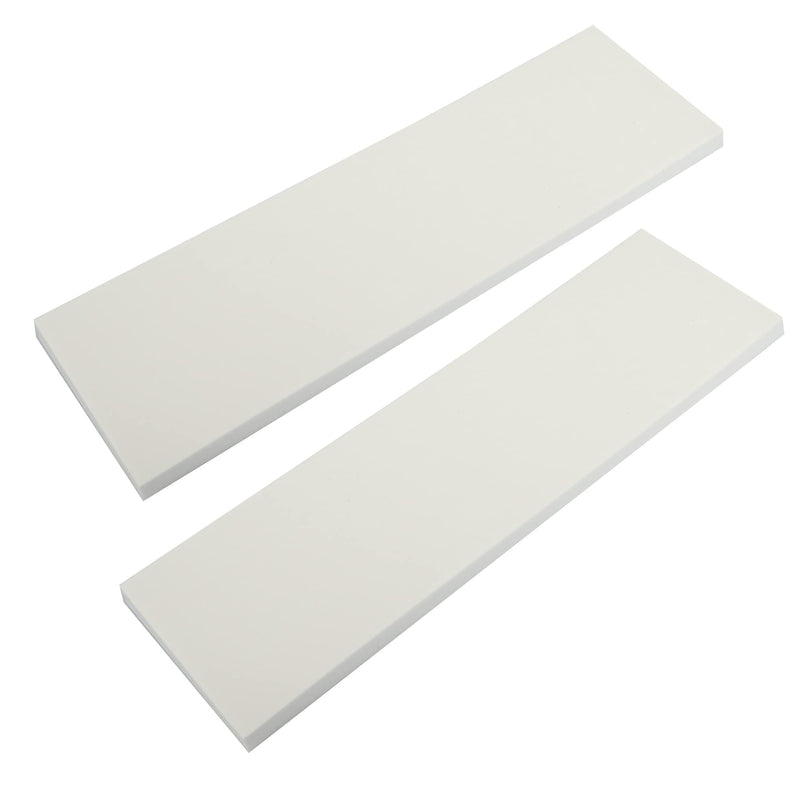 X AUTOHAUX 400x120x15mm 2pcs Car Garage Wall Guard Door Bumper Protector Anti Collision Waterproof White