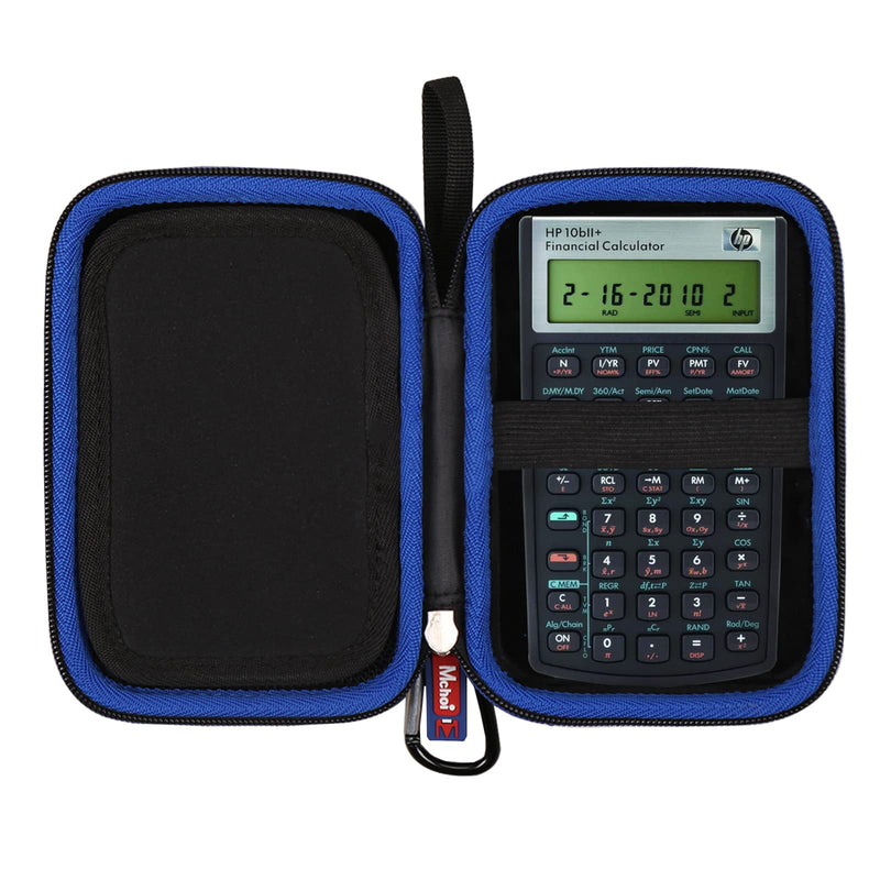 Mchoi Hard Carrying Case Fits for HP 10bII+ Financial Calculator NW239AA, EVA Portable Storage Case Shockproof, Case Only