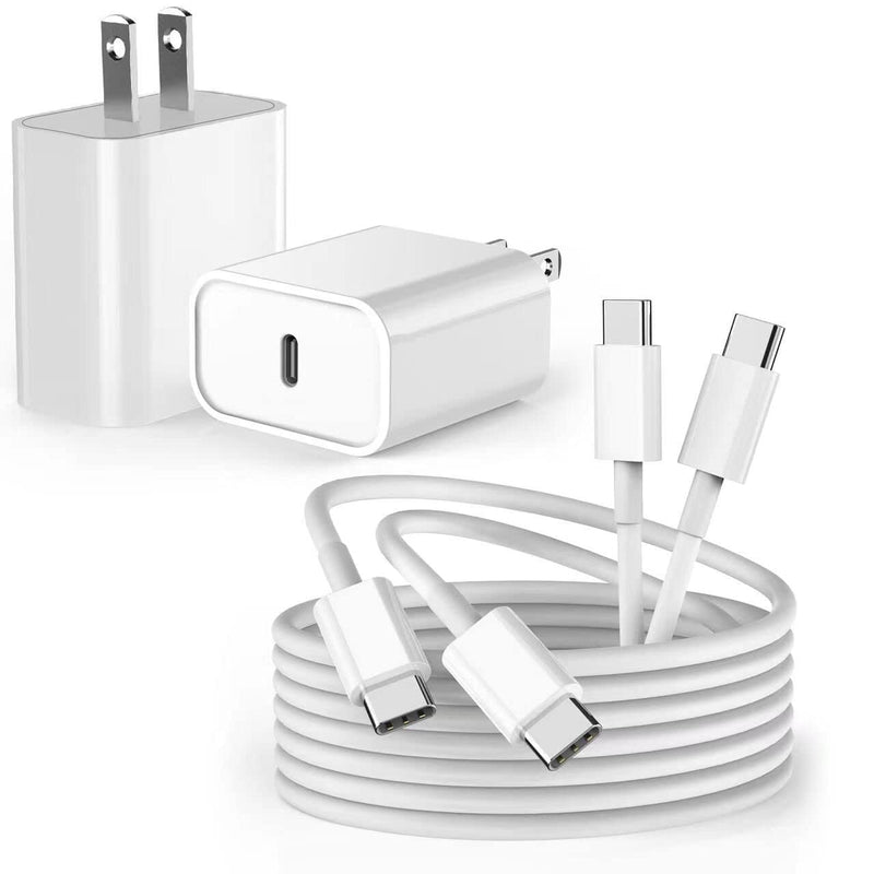 10FT Fast iPad Charger, iPad Pro Charger Cord [2Pack] 10FT USBC to USB C Cable iPad Cord 20W USB C Charger iPad Charging Block for iPad 10,iPad Mini 6,iPad Air 5/4,iPad Pro 12.9/11 inch 2020/2021/2022 White
