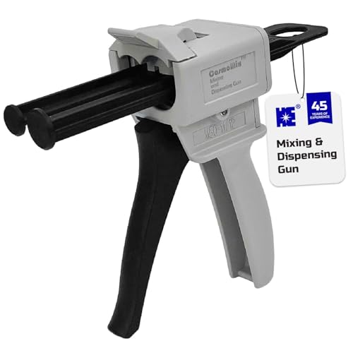 Cosmostar Mixing and Dispensing Gun, Impression Mixing Dispensing AB Gun Ratio 1:1/1:2 for 50ml, Compatible with 3M Adhesive 04747 cartridges, CosmoMix Mixing Epoxy Cartridge Dispenser Gun 1:1/2:1 - 1 Pcs