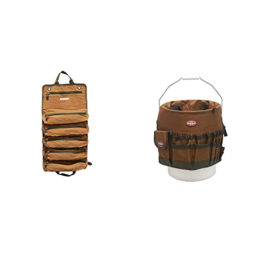 Bucket Boss Tool Storage Bundle - Super Roll (74004) + The Bucketeer Bucket Organizer (10030) + Accessories