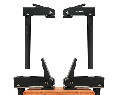 2 Pieces Extra Large Holding Clips Quick Acting Retaining Clamp Adjustable Quick Fix Clip Aluminum Alloy Banquet Top Quick Clamps for Wood Carving Routing Grinding (19mm) L 19 mm