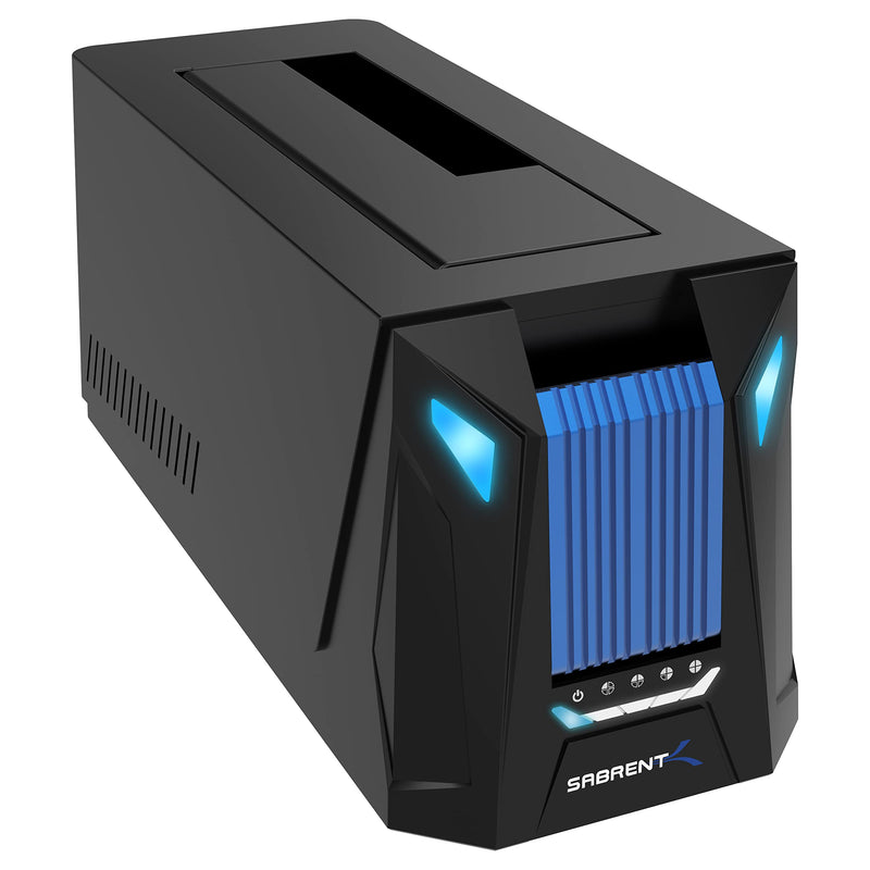 SABRENT USB C Docking Station for M.2 PCIe/NVMe and SATA 2.5/3.5 Inch SSD & HDD with Offline Cloning (DS-UNHC) NVMe + SATA Dock – USB-C