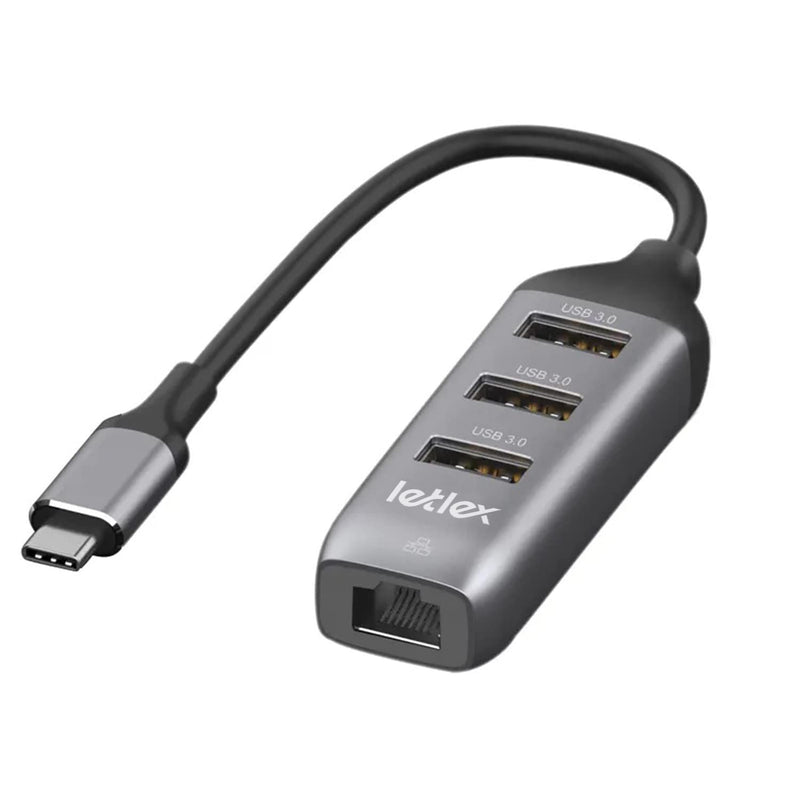 USB Type C 3.0 Gigabit Network Hub USB to RJ45 Network Adapter USB Ethernet Adapter 3.0 1000mbps & 5Gbps Speed USB 3.0 Gigabit Ethernet Hub USB Gigabit Ethernet Adapter with RJ45