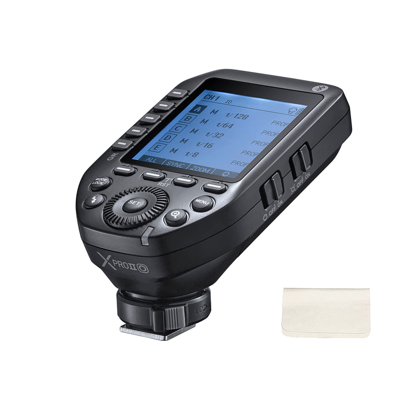 Godox XProII-O Wireless Flash Trigger Compatible with Panasonic Compatible with Olympus Camera, 1/8000s HSS TTL Convert-Manual TCM Function Large LCD Screen Flash Transmitter