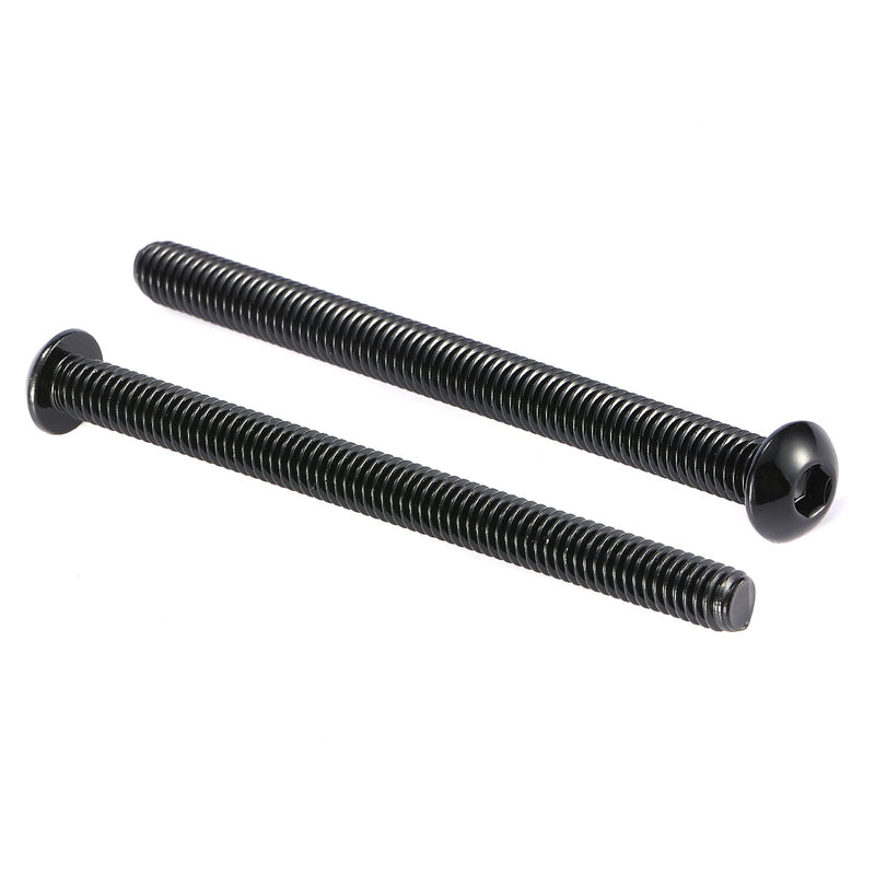 5/16-18 x 4" Button Head Socket Cap Bolts Screws, 20Pcs 304 Stainless Steel 18-8, Allen Hex Drive, Black Oxide by SG TZH(with Hex Spanner) 20 5/16-18 x 4"