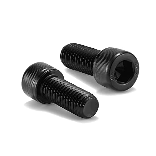 1/2-13 x 1-1/4" Socket Head Cap Screws Bolts, 20Pcs 304 Stainless Steel 18-8, Allen Socket Hex Drive, Full Thread, Black Oxide by SG TZH(with Hex Spanner)
