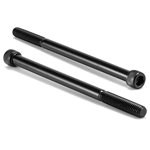 1/4-20 x 6 Socket Head Cap Screws Bolts, 20Pcs 304 Stainless Steel 18-8, Allen Socket Hex Drive, Partially Threaded, Black Oxide by SG TZH(with Hex Spanner)
