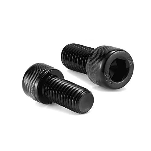 1/2-13 x 1 Inch Socket Head Cap Screws Bolts, 20Pcs 304 Stainless Steel 18-8, Allen Socket Hex Drive, Full Thread, Black Oxide by SG TZH(with Hex Spanner)