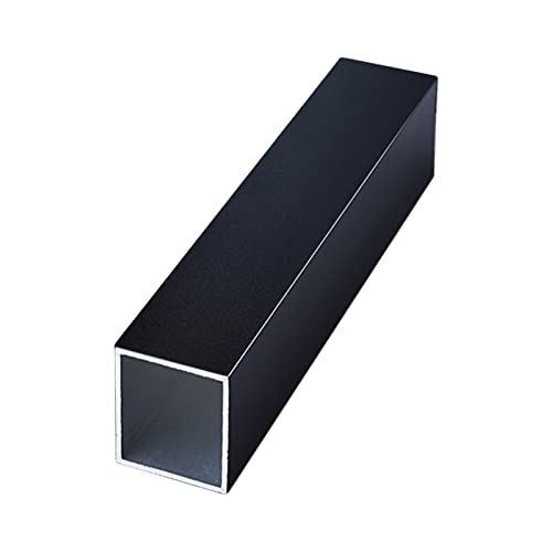 Aluminum Square Tube Wall Thickness 1mm, Width 20mm, Height 20mm, Length 1000mm/39.37" Matte Black Aluminum Tubing for Home Furnishing and Construction Decoration 1 Pcs L: 1000mm/39.37" 20mm*20mm*1mm 1pcs