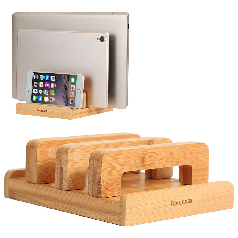 Adjustable Laptop Stand, Compatible with MacBook Pro, AirPods, iPad, Surface, Laptops, Handmade, Natural Wood