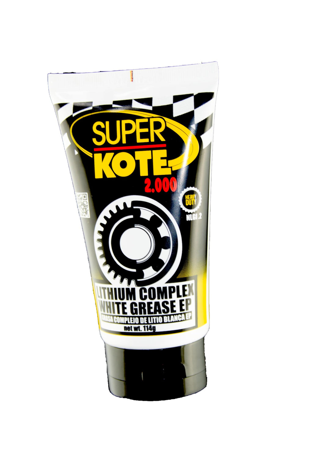 Lithium Complex Grease SUPERKOTE 2000 - White Lubricant Grease EP/Multipurpose/Lithium Complex/Lubricant/EP/High Temp/Automotive/Bicycle/Bike/Industry/White / 114g