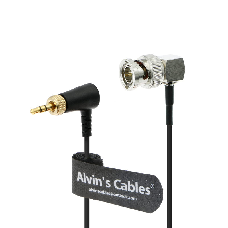 Alvin's Cables 3.5mm TRS to BNC Timecode Cable for Canon C70 for Sony F55 FX9, Zaxcom, Zoom F4| F8| F8n from Deity Tentacle Sync Timecode Generator Box 50CM|19.7inches Locking TRS