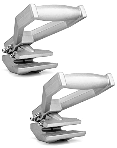 QWORK Carpet Puller Clamp, 2 Pack Carpet Claw Carpet Fitting Tool for Pulling Carpet During Installation or Removal