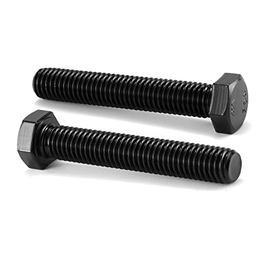 3/8-16 x 3 Inch Hex Head Screw Bolt, 20Pcs 18-8 (304) Stainless Steel, Fully Threaded,Black Oxide by SG TZH 1 3/8-16 x 3"