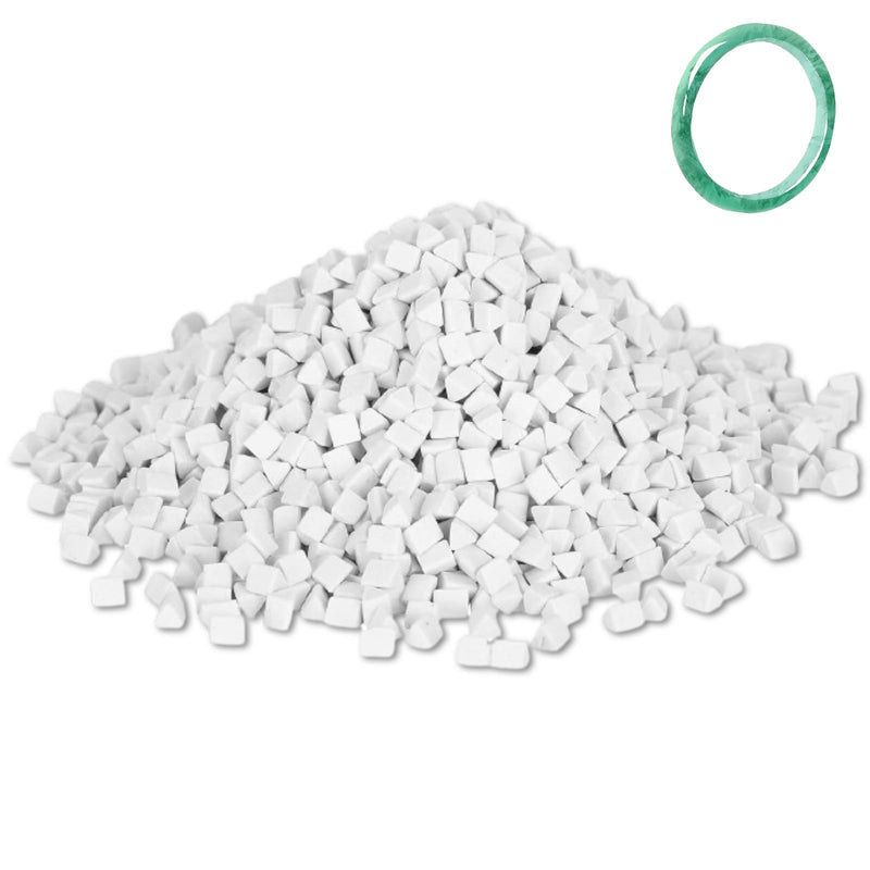 HERCHR Rock Tumbling Ceramic Filler, Rock Tumbler Grit, Tumbling Ceramic Filler Media, Ceramic Triangle Abrasive for Use in Vibrating Tumblers or Rotating Tumblers 4 mm 500 g