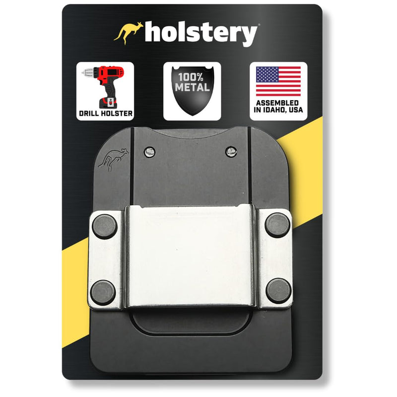 Holstery DriverMaster | Clip-On Tool Belt Drill Holder - Simple Hook Holster for Cordless Drill, Impact, Nailer, Tape Measure, or Any Tools with Hanger Clips DriverMaster PRO