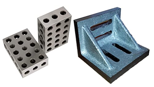 HHIP 9999-0005 3 X 2.5 X 2" Angle Plate & 01-02-2003 Block Set Matched Pair