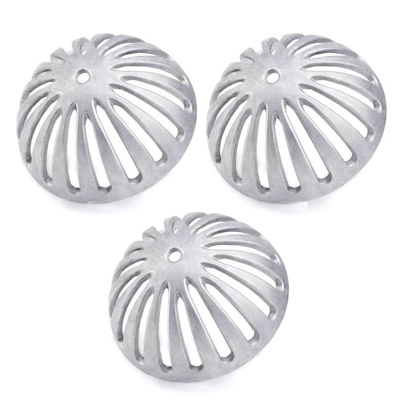 Floor Sink Strainer Heavy Duty Aluminum Dome Sink Drain Strainer Floor Drain Cover for Kitchen, Restaurant, Bar, Buffet or Food Service 12" Floor. 5-1/4" Diameter x 2-1/4"H（3PCS） 3