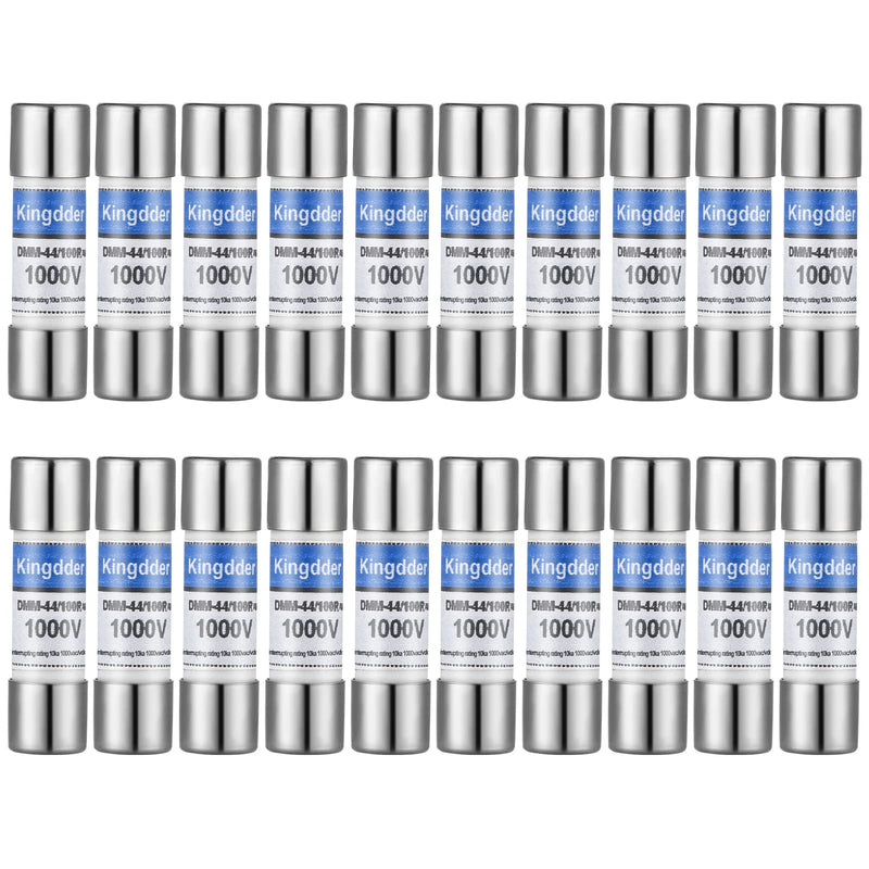 Kingdder Digital Multimeter Fuse DMM-44/100 440MA 1000V DMM Replacement Fast Acting Replacement Agent Fuse 10 x 35 mm, 3/8 Inch x 1-1/2 Inch(20 Pcs) 20