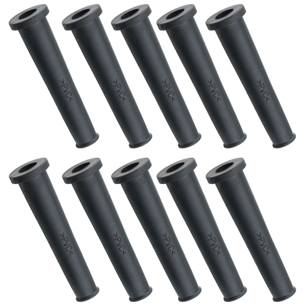 Cord Boot Protector FMHXG 10PCS PVC Strain Relief Cable Sleeve Hose Rubber Black