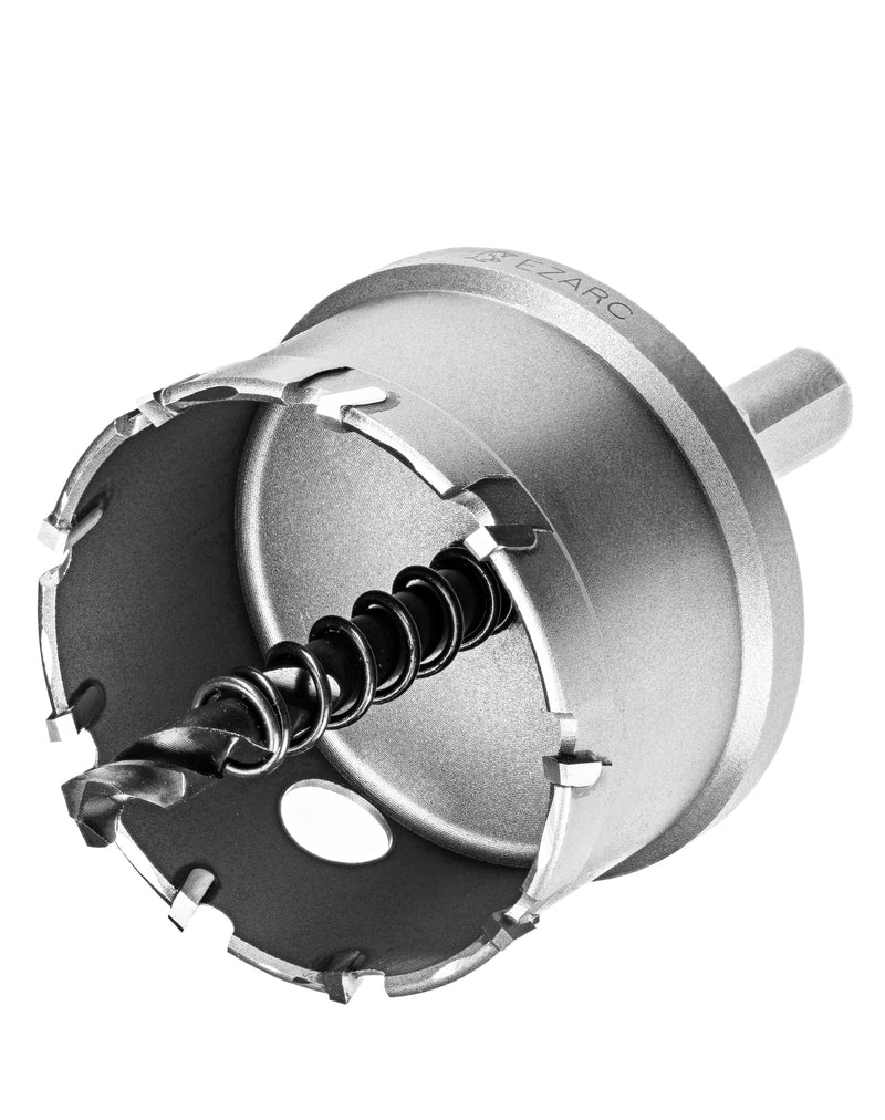 EZARC Carbide Hole Cutter for Thick Metal, Deep Cut Hole Saw for Stainless Steel, Metal Pipes and Hard Material, CHS-25M 2-1/2'' 64mm 2-1/2'' | 64mm Single Pack