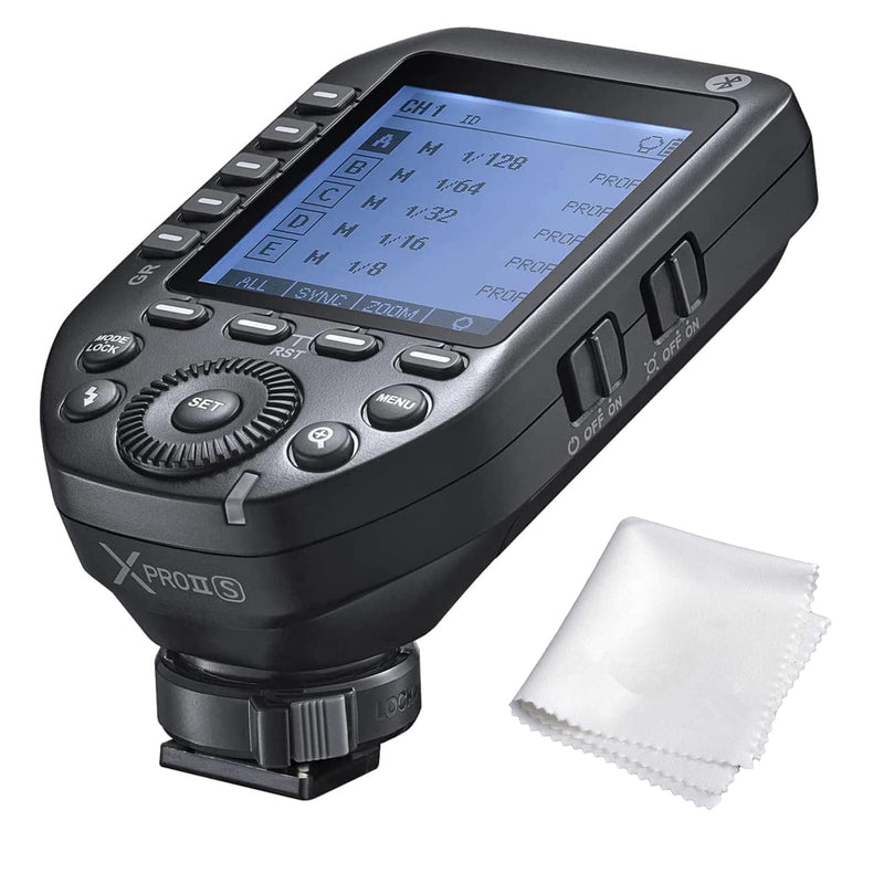 Godox XProII-S XproIIS TTL Wireless Flash Trigger for Sony Cameras,2.4G 1/8000s HSS,Bluetooth Connection,TCM Instant Conversion,Updated Quick-Release Lock,16 Groups and 32 Channels(XProII-S)