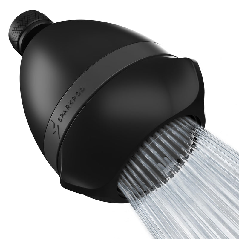 SparkPod 3-Inch Extreme High Pressure Shower Heads - Pressure Boosting with Rain, Massage & Pulsating Mode, Powerful Water-Saving Showerhead - 2.5 GPM Fixed Shower Head (Midnight Black Matte) 3. Midnight Black Matte
