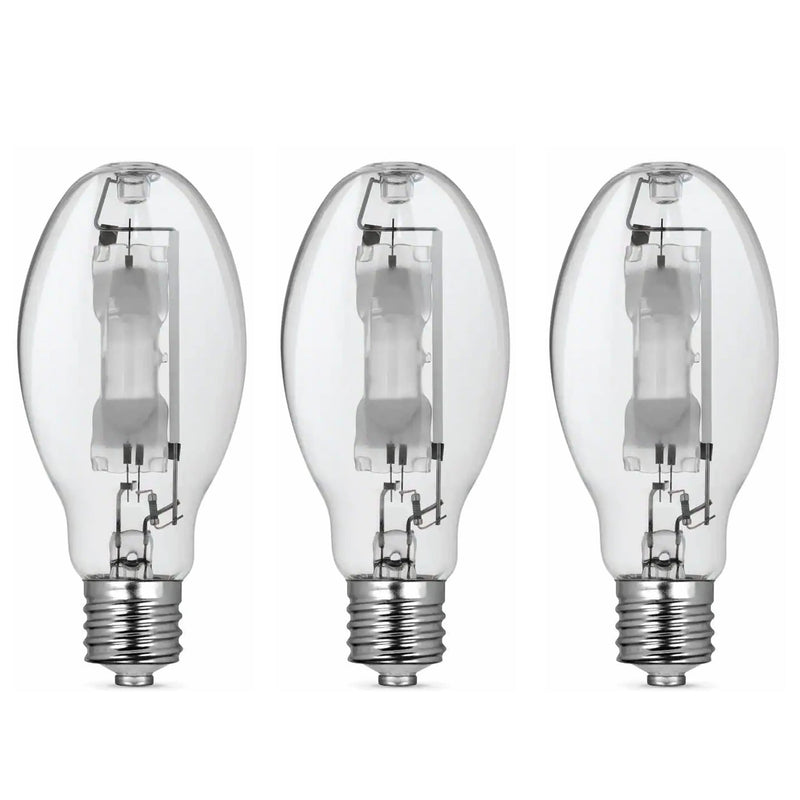 Bluex Bulbs (3 Pack MH400/U/MOG 400W Metal Halide Bulb Mogul Base (E39) - ED28 Clear M59/E HID Lamp 36000 Lumens 400 Watts