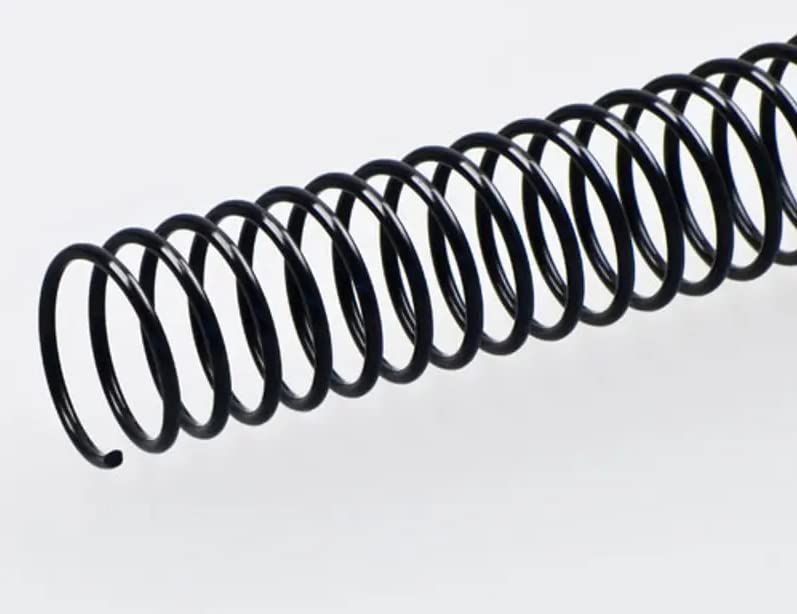 Plutreas 100 Pack Plastic Spiral Binding Coils, 4:1 Pitch, Spiral Binding Spines for Office Documents, Engineer Papers, Business Projects (10mm (75 Sheet Capacity)) 10mm (75 Sheet Capacity)