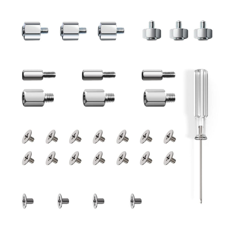 30PC M.2 Nvme SSD Screw Kit, M.2 Standoff and Mounting Screws for Asus ASRock Gigabyte MSI Motherboard & Nvme SSD, for Laptop PC Repair & DIY LS-SSD Screws Kit
