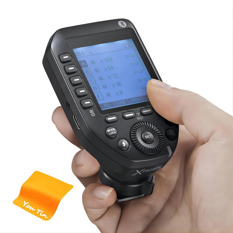 Godox XproII-N TTL Wireless Flash Trigger Transmitter for Nikon [Upgraded] Bluetooth /2.4GHz Wireless Remote/APP Intuitive Operation/Metal hot Shoes