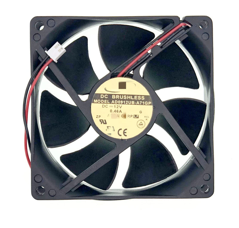 LEYEYDOJX New Cooling Fan for AD0912UB-A71GP DC12V 0.46A 9CM 9025 Size: 90X90X25MM 2-Pin 2-Wire
