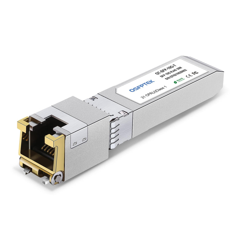 10GBASE-T SFP+ to RJ45 Module, 10Gb Ethernet Copper RJ-45, 10gbe Gigabit Mini gbic Computer Networking Transceiver Compatible with Brocade 10G-SFPP-T, up to 30-Meter 10GBase-T: 30m for Brocade