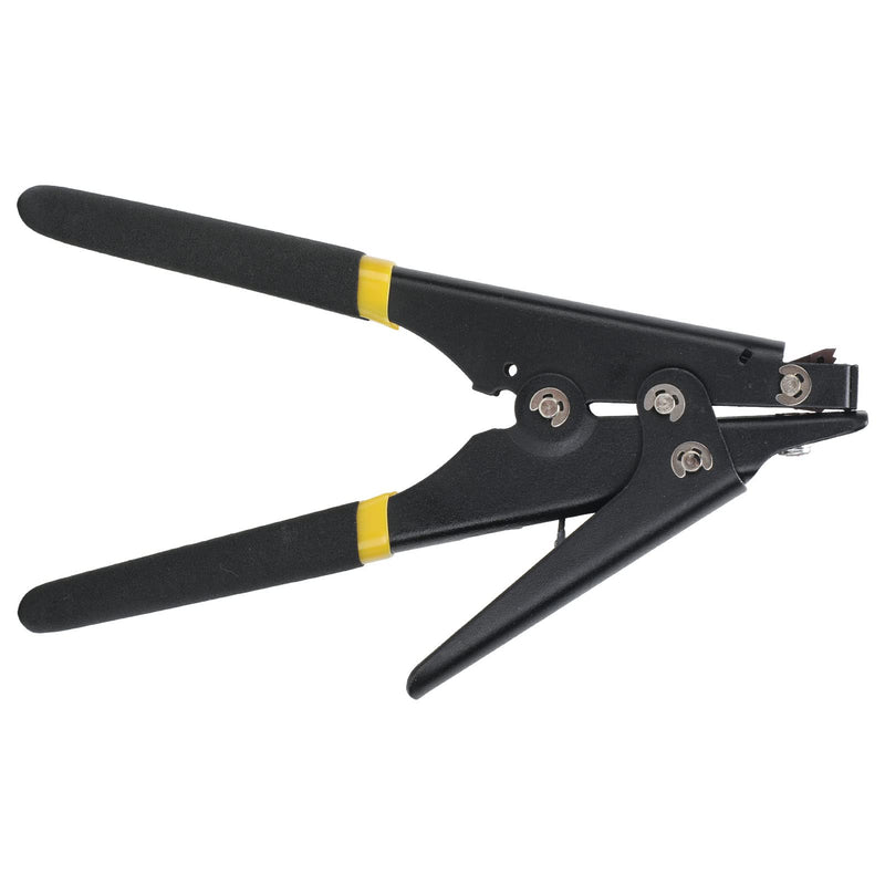 Fdit Cable Tie Gun, Adjustable Tension Flush Cut Zip Tie Fastening Tool Wear for Tensioning and Cutting (Black)