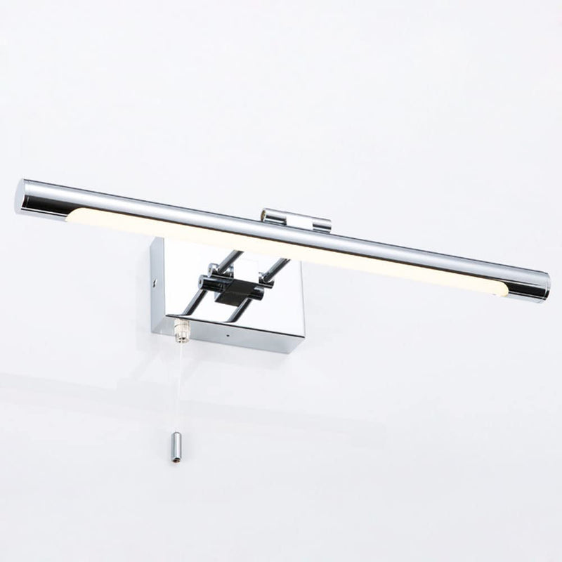 Bar LED Modern Bathroom Vanity Light 5W - Bathroom Lighting Fixture Over Mirror Lamp Chrome Finished Wall Sconces Make Up Vanity Light Fixtures with Pull Chain Switch On/Off, 13.77" 6000K
