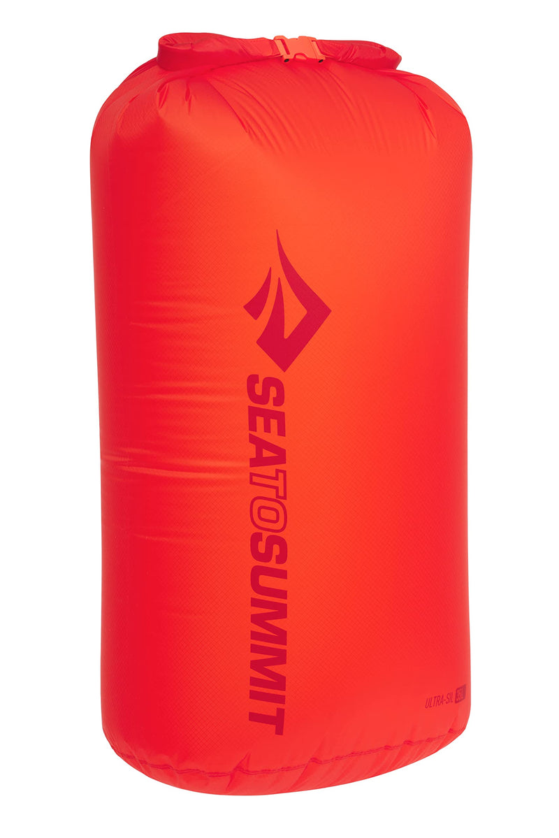 Sea to Summit Ultra-Sil Dry Bag, Ultralight Waterproof Dry Storage Spicy Orange 35 Liter