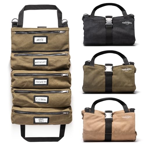 Official Legacy Tool Roll Bag, 5-Pocket, 20 x 12 in, ArmyGreen Legacy - Standard (20 x 12 in) Army Green