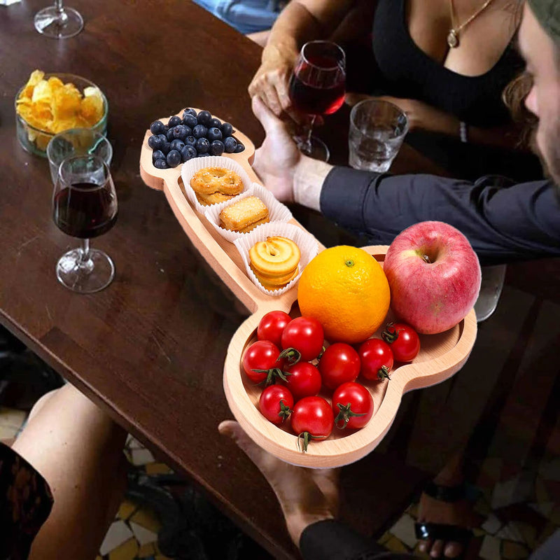 Funny Aperitif Board,Solid Wood Charcuterie Platter And Cheese Board, Novelty Kitchen Cutlery Wine Fruit Meat Cheese Platter,Ideal Bachelor Party Housewarming Bachelor Party And Gag Gift