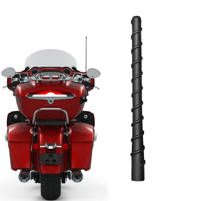 Motorcycle Short Antenna, Fit for Can-Am Spyder, Indian, Honda, BMW, Victory Select Motorcycles Models | Designed for Optimized Radio Reception, 7 Inches Spiral Antenna for Motorcycles ATV