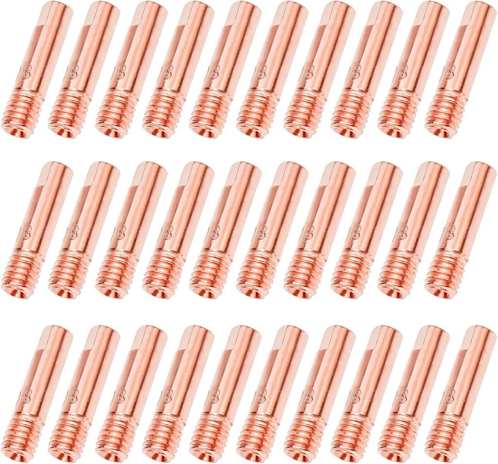 FORTON Mig Welder Tips 30-Pack Welding Tips .030" Contact Tip for Mig Welding Gun, Copper (0.030") 0.030"