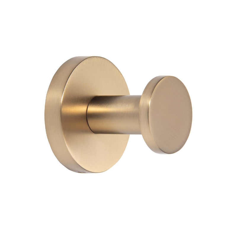 TUNNY 5 Pack Round Towel Hooks-Champagne Gold Modern Coat Hooks Shower Towel Hooks for Bathroom Kitchen Home Storage Champagne Gold