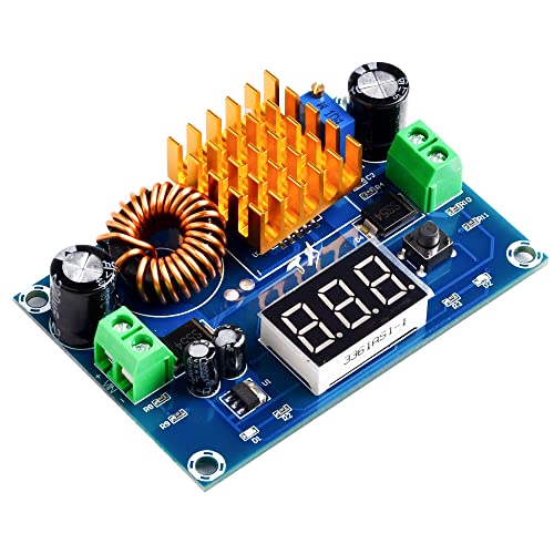 Heemol DC-DC Boost Converter Module 3-35V to 5-45V XH-M411 Adjustable Step Up Voltmeter with Digital Display 1 piece