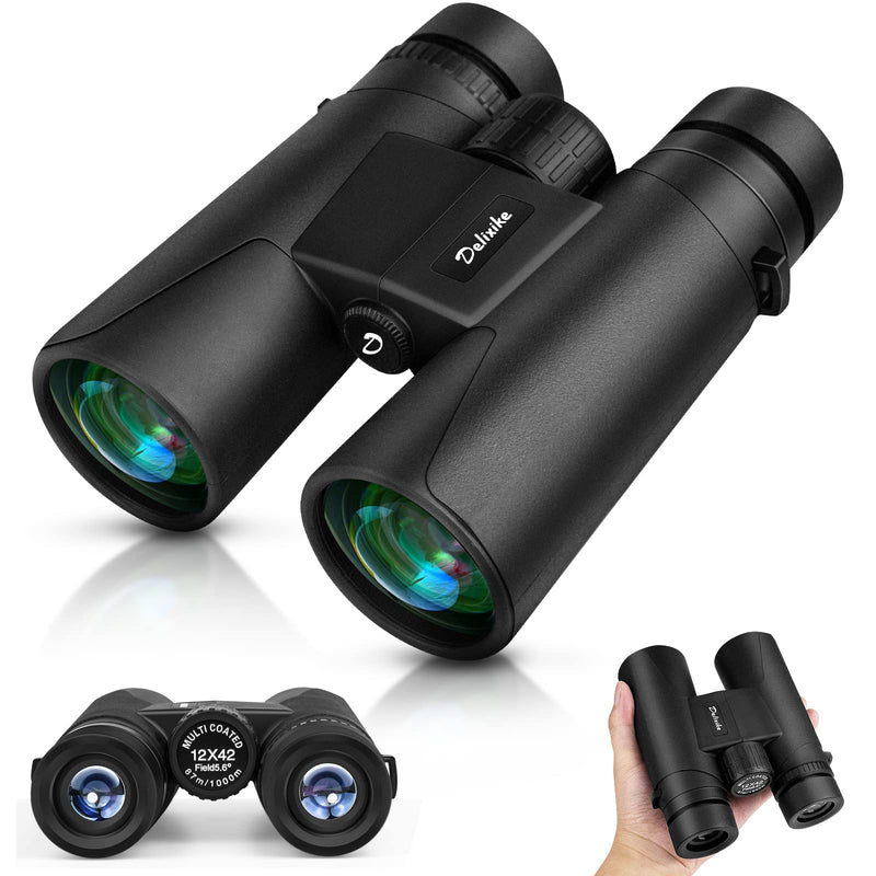 12x42 Binoculars for Adults and Kids,Professional Binoculars with Durable & Clear BAK4 Prism FMC Lens,Waterproof Binoculars for Concert Bird Watching and Outdoor Sports