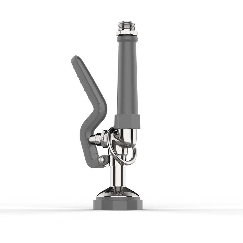 Pre Rinse Sprayer Commercial Sink Sprayer Head,1.42GPM Spray Valve Dish Spray Nozzle with Ergonomic Handle, Faucet Parts for Commercial Kitchen Sink,Chrome Finished（Gray） Gray