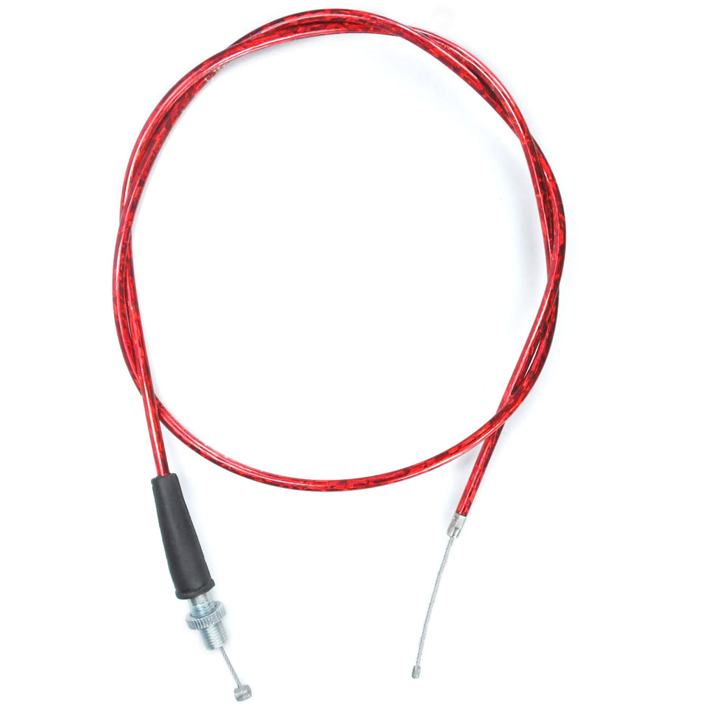 50'' Throttle Cable for Predator 212cc 6.5hp Coleman CT100U CT200U BT200X Baja Warrior Doodlebug Db30 Mb165 Mb200 MOTOVOX MBX10 MBX11 MBX12 RT200 Mini Bike GX160 GX200 Pit Dirt Bike Parts Red